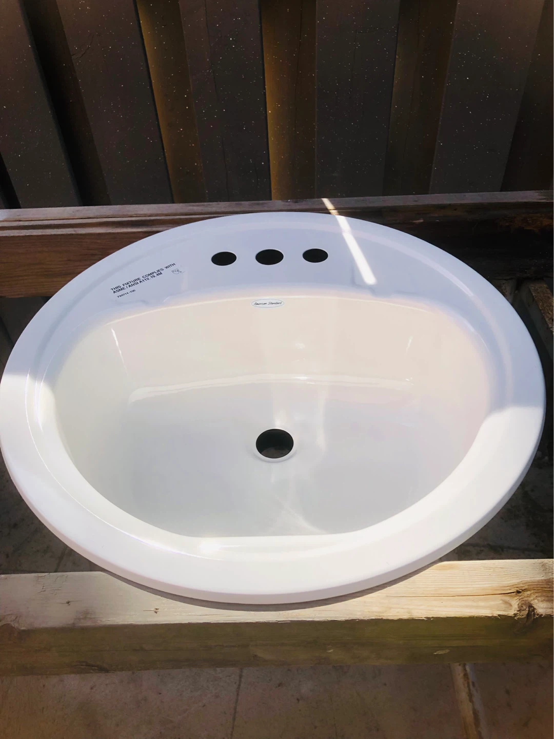 American Standard White Bathroom Sink - photo 2