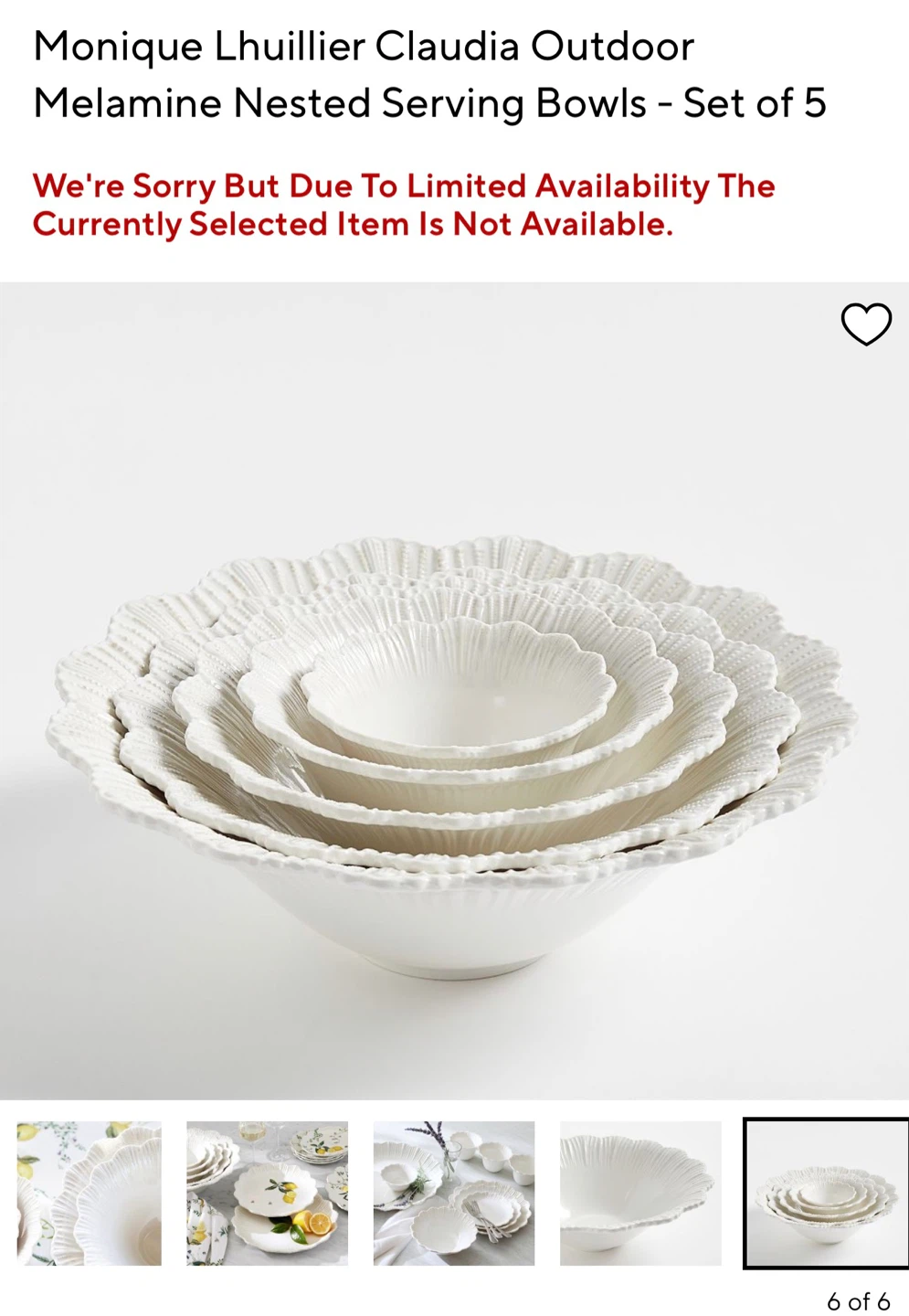 Pottery Barn Monique Lhuillier Claudia Bowl Set - photo 3