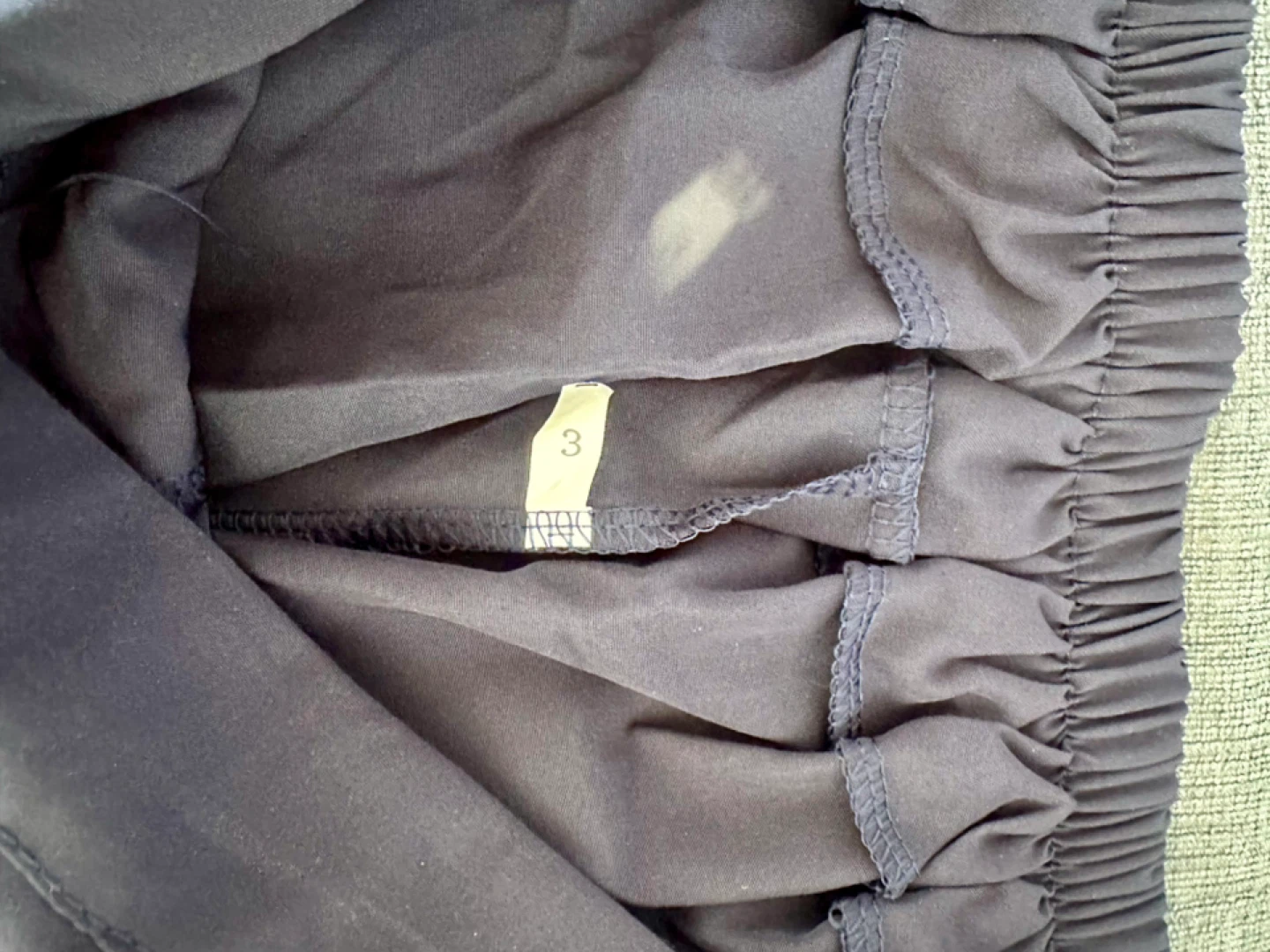 Navy Blue Shorts with Elastic Waistband - photo 4
