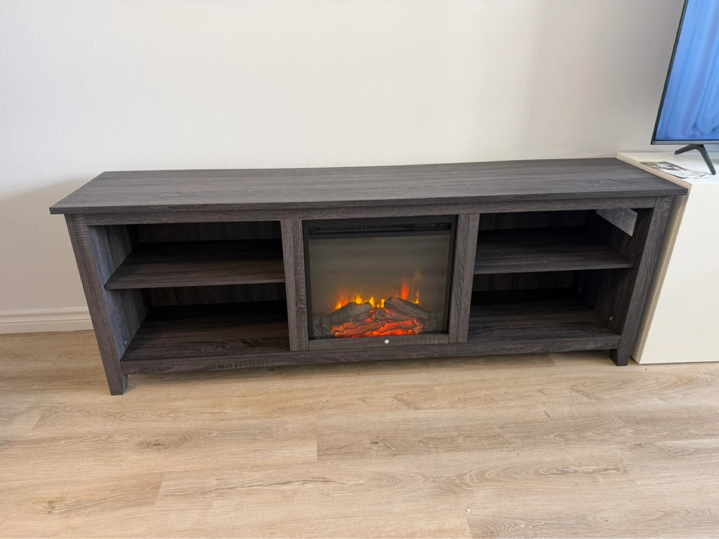 Darby Home Co Kneeland 70" TV Stand with Electric Fireplace