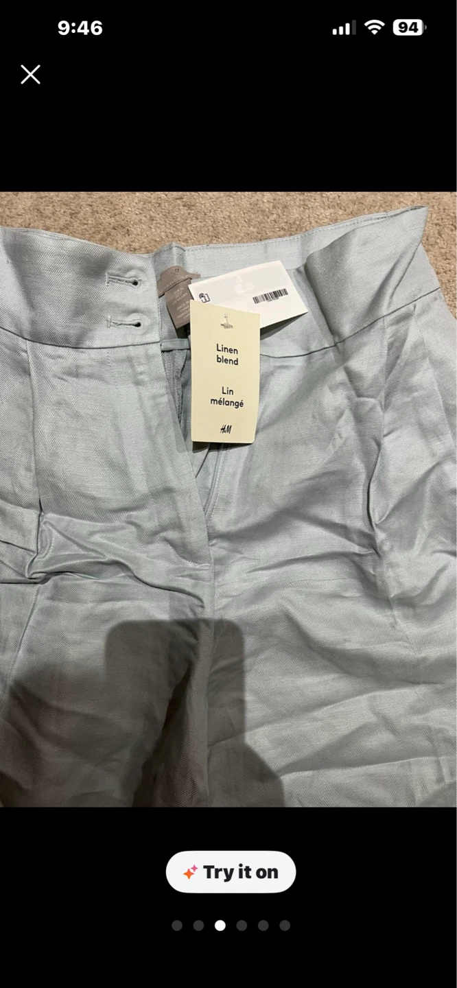 H&M Linen Blend Shorts - US 4 / EUR 36 - photo 4