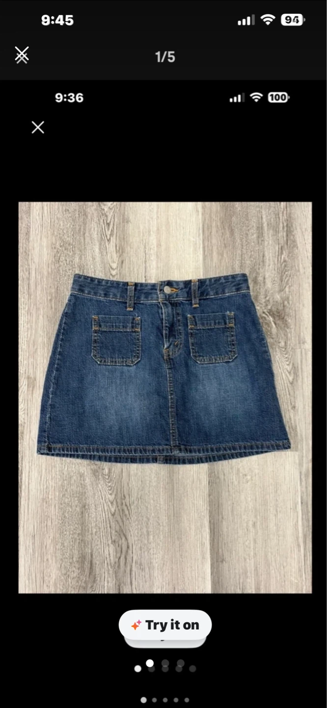 Levi's Denim Mini Skirt Size S