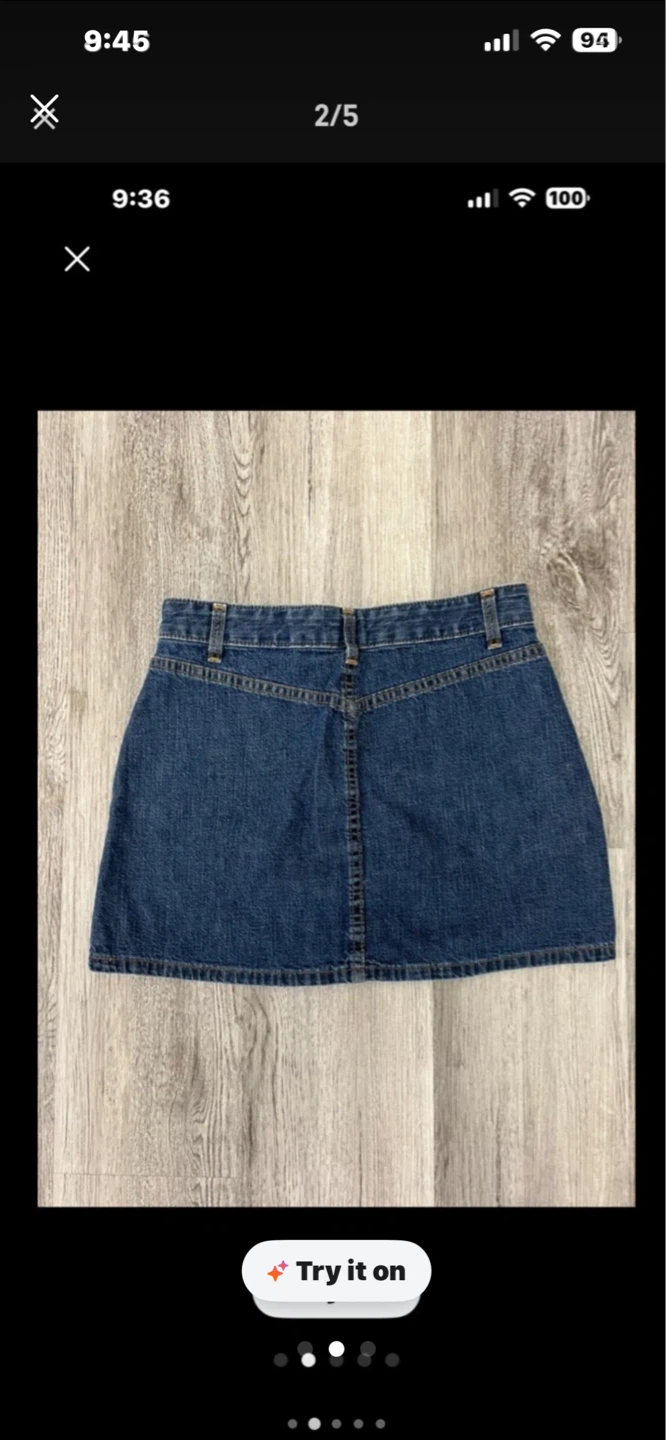 Levi's Denim Mini Skirt Size S - photo 2