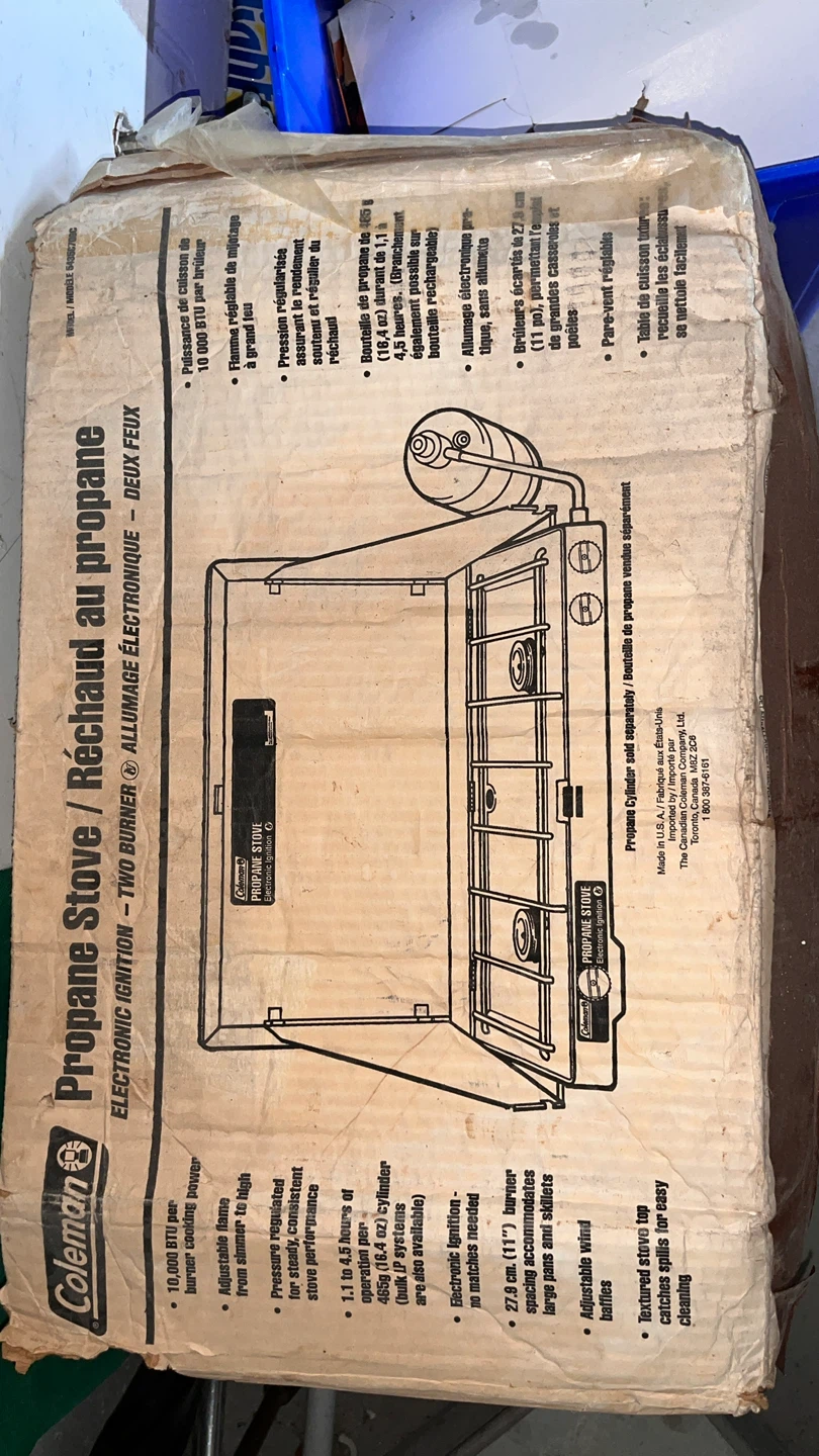 Coleman Two-Burner Propane Stove and propane tank - photo 4