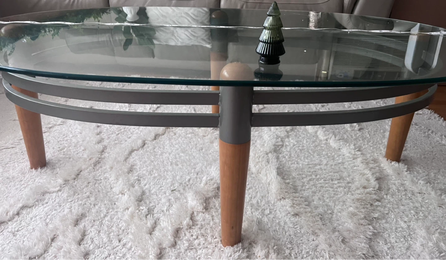 3 glass coffee tables.