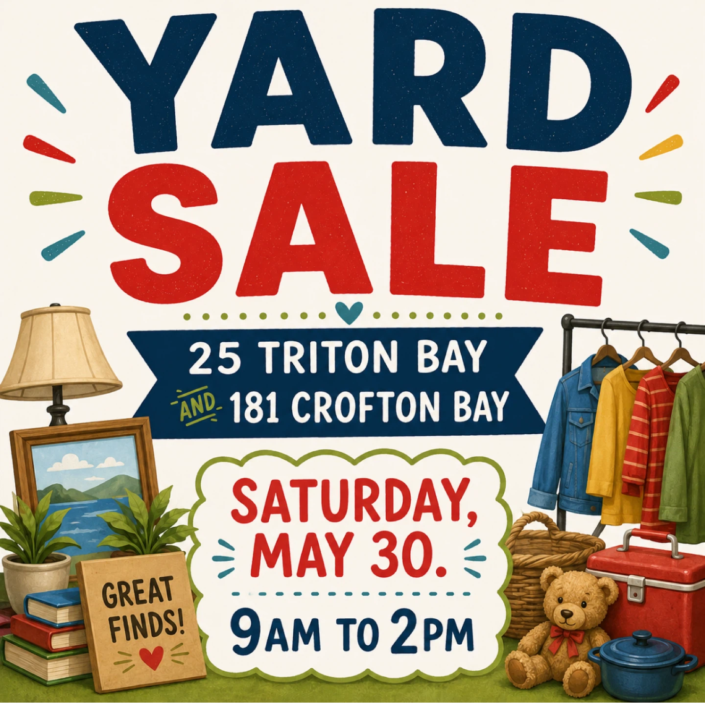 PULBERRY ST. VITAL YARD SALES