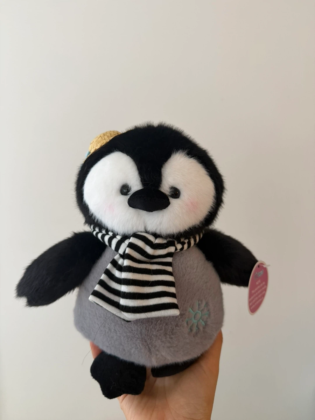Plush Penguin Toy with Hat and Scarf