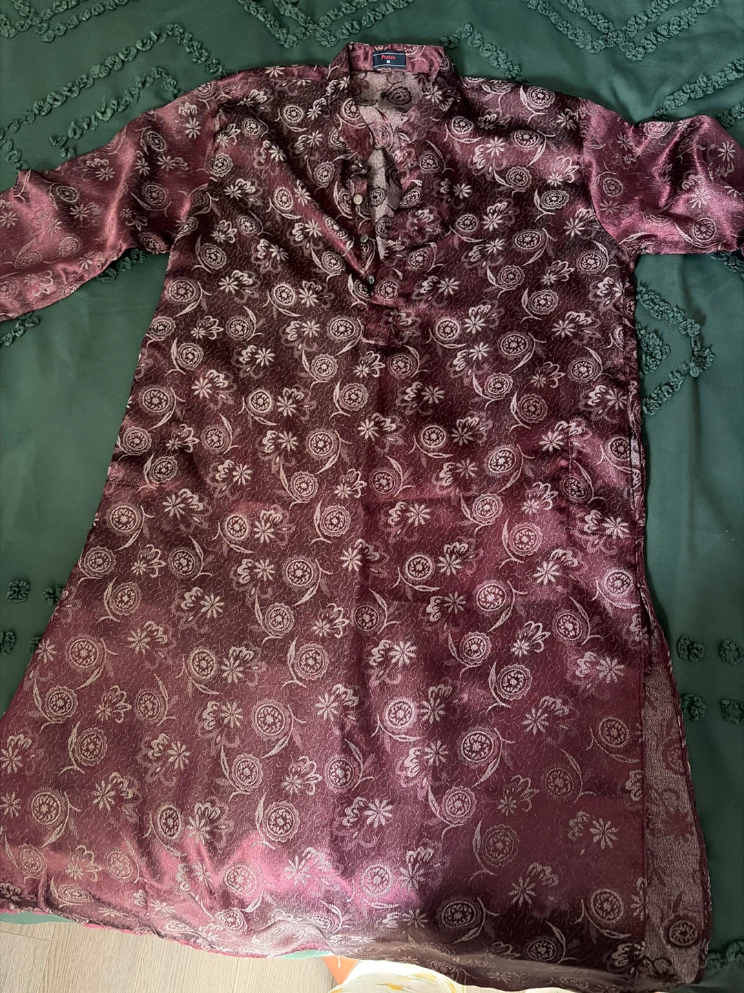 Men's Paisley Pattern Kurta