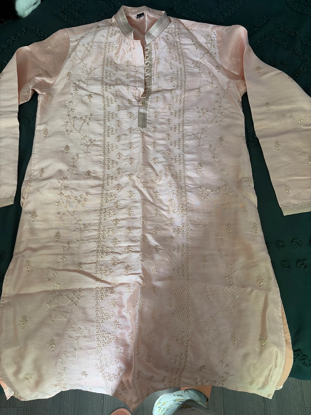 Pink Embroidered Kurta