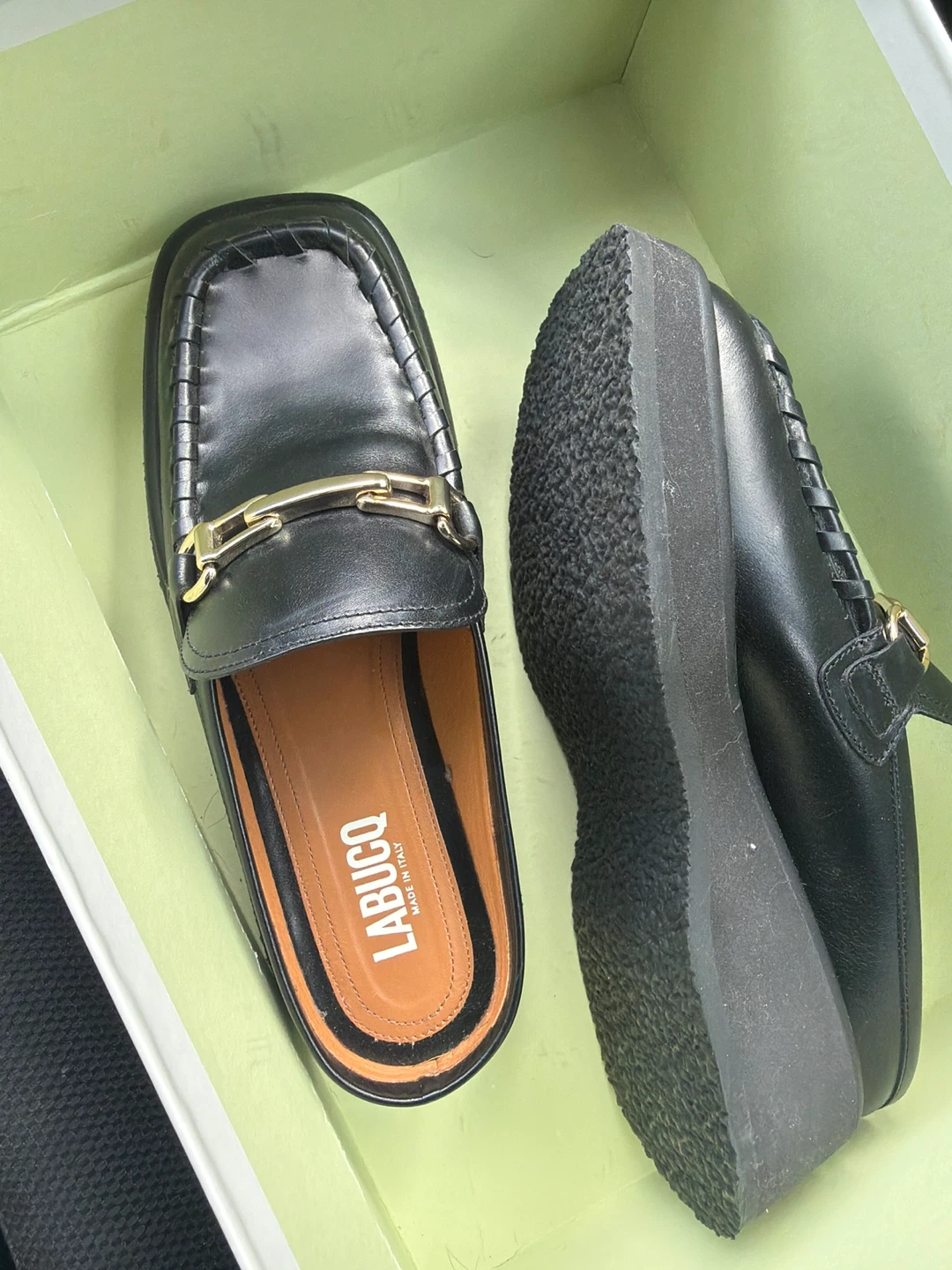 LABUCO Black Leather Mules - photo 2