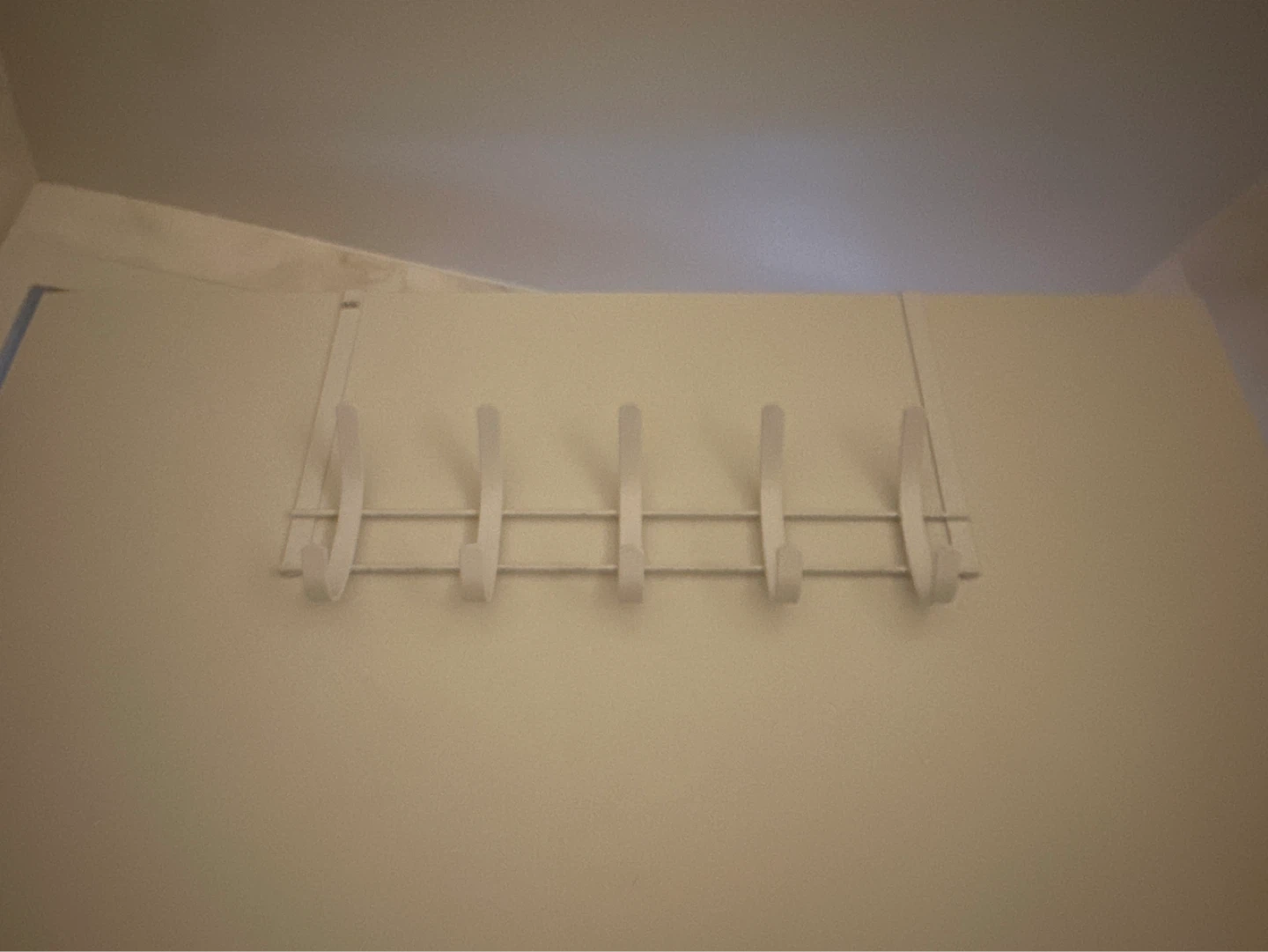 White 10-Hook Over-the-Door Rack
