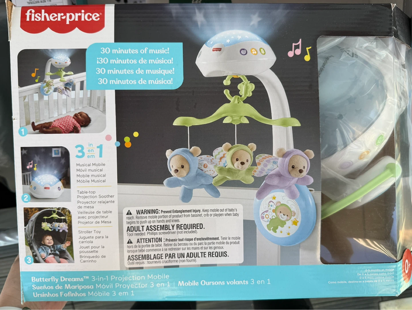 Fisher-Price Butterfly Dreams 3-in-1 Projection Mobile