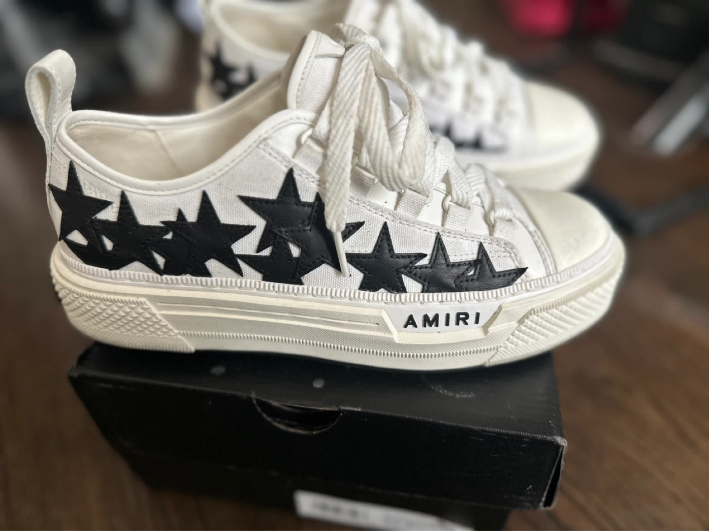Amiri Women's Stars Court Low Top Sneakers - photo 2