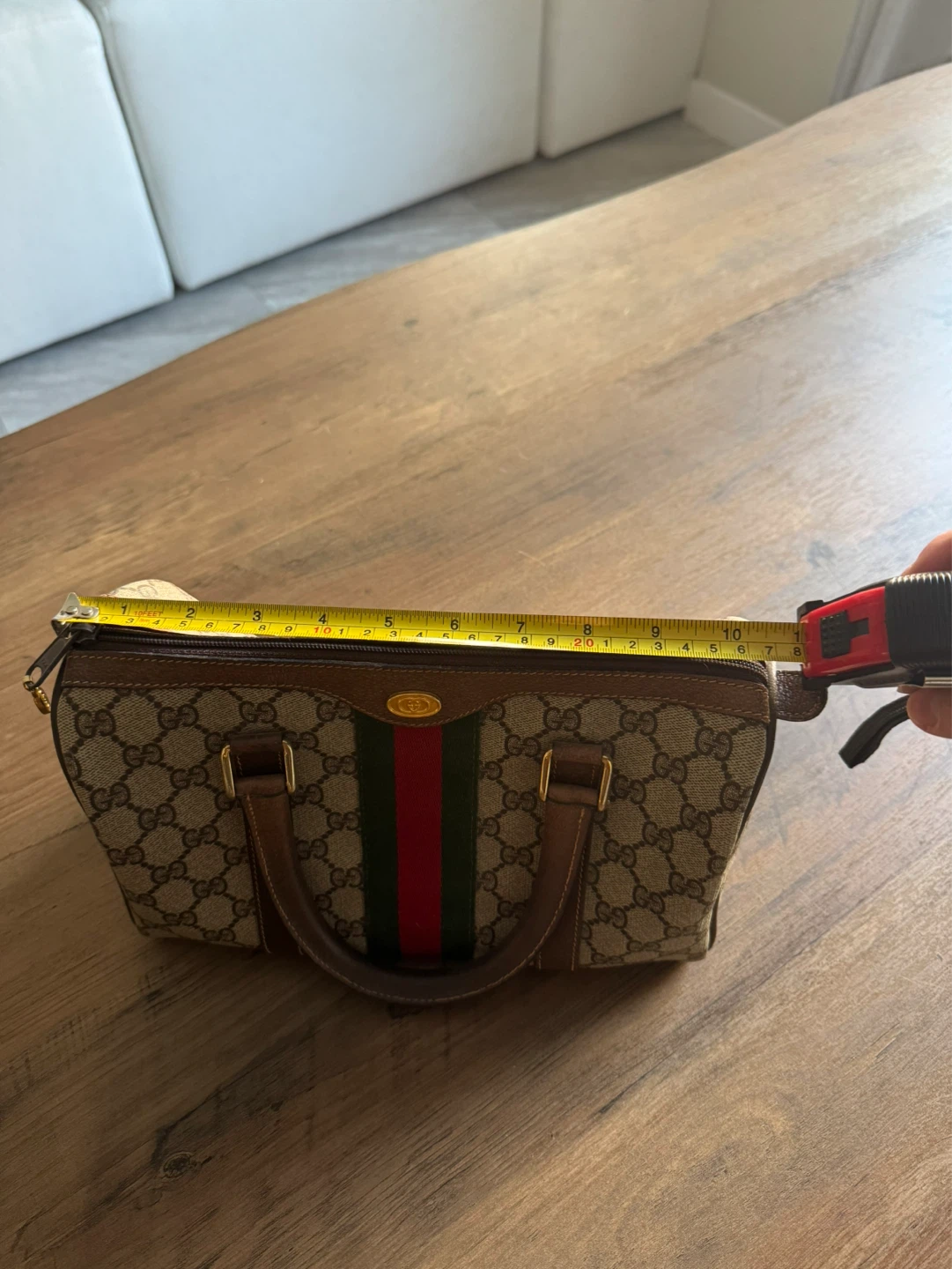 AUTHENTIC Vintage Gucci GG Supreme Sherry Line Boston Bag - photo 5