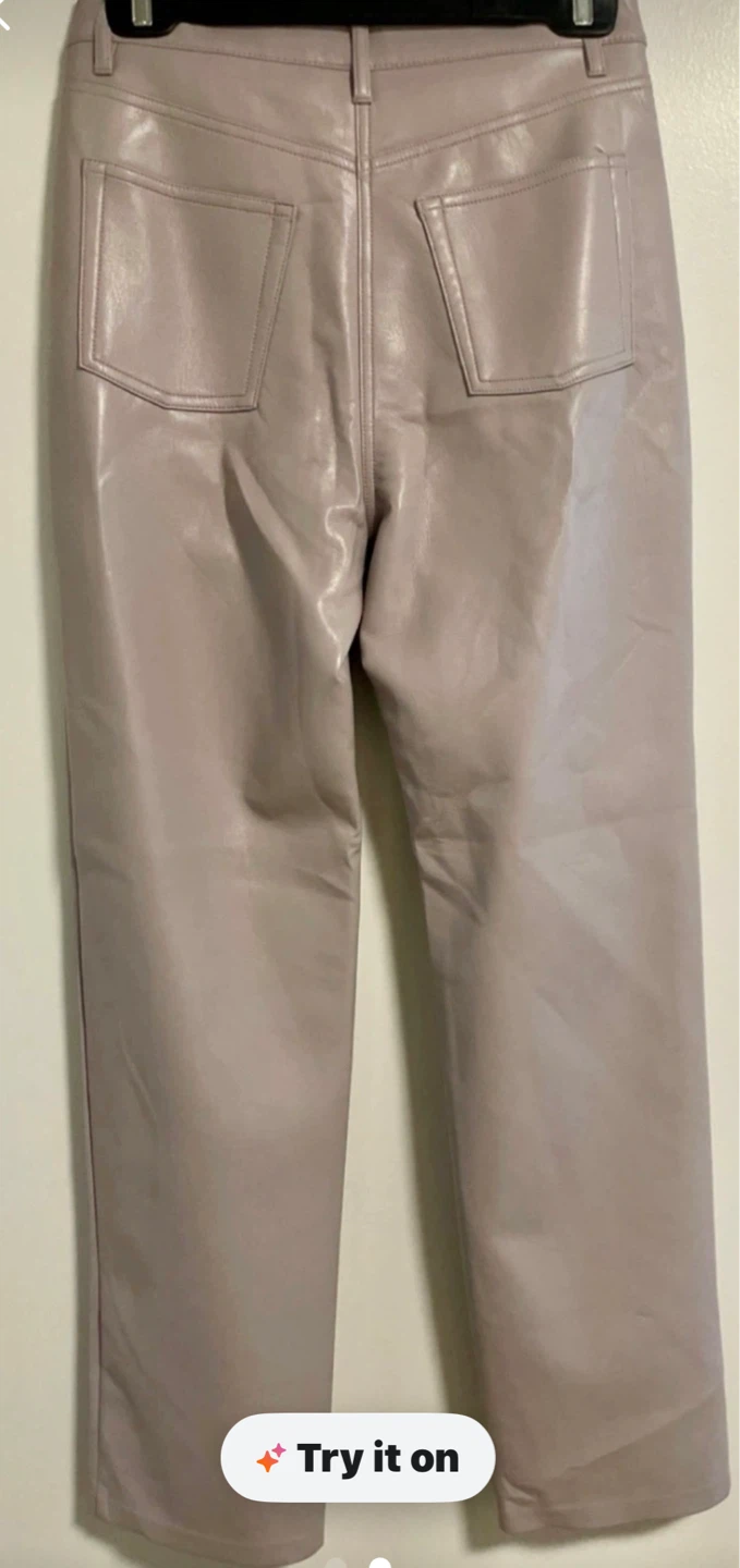 Wilfred Lilac Faux Leather Pants - photo 2