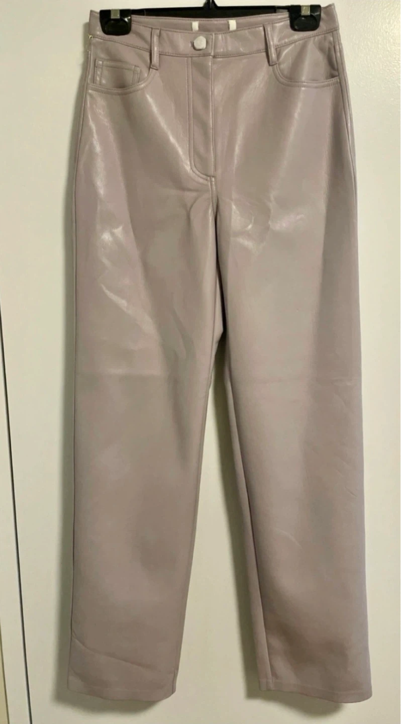Wilfred Lilac Faux Leather Pants