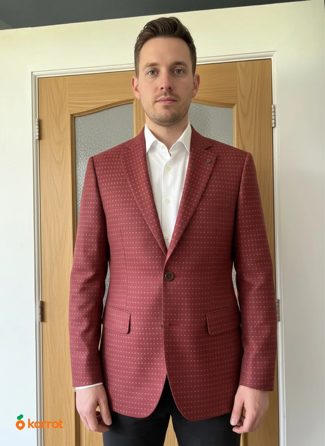 Men's patterned blazer