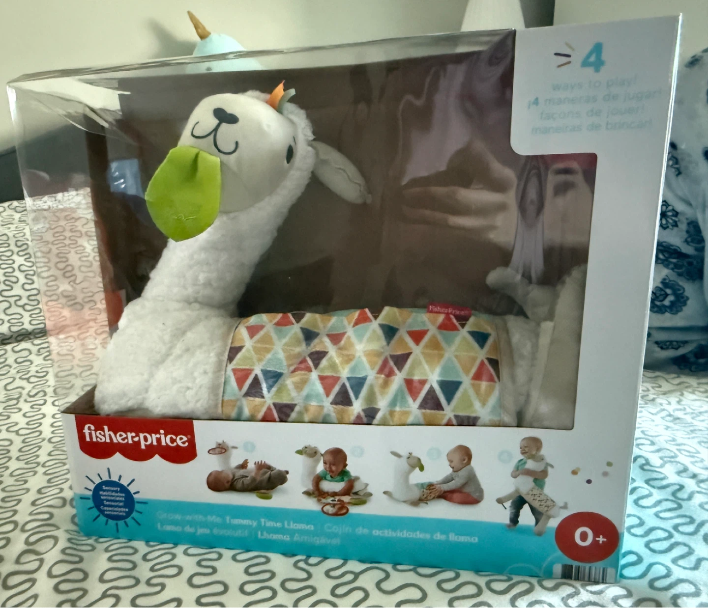 Fisher-Price Grow-with-Me Tummy Time Llama