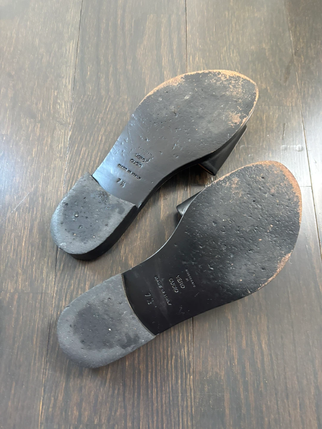 Everlane Black Leather Slide Sandals Size 7.5 - photo 3