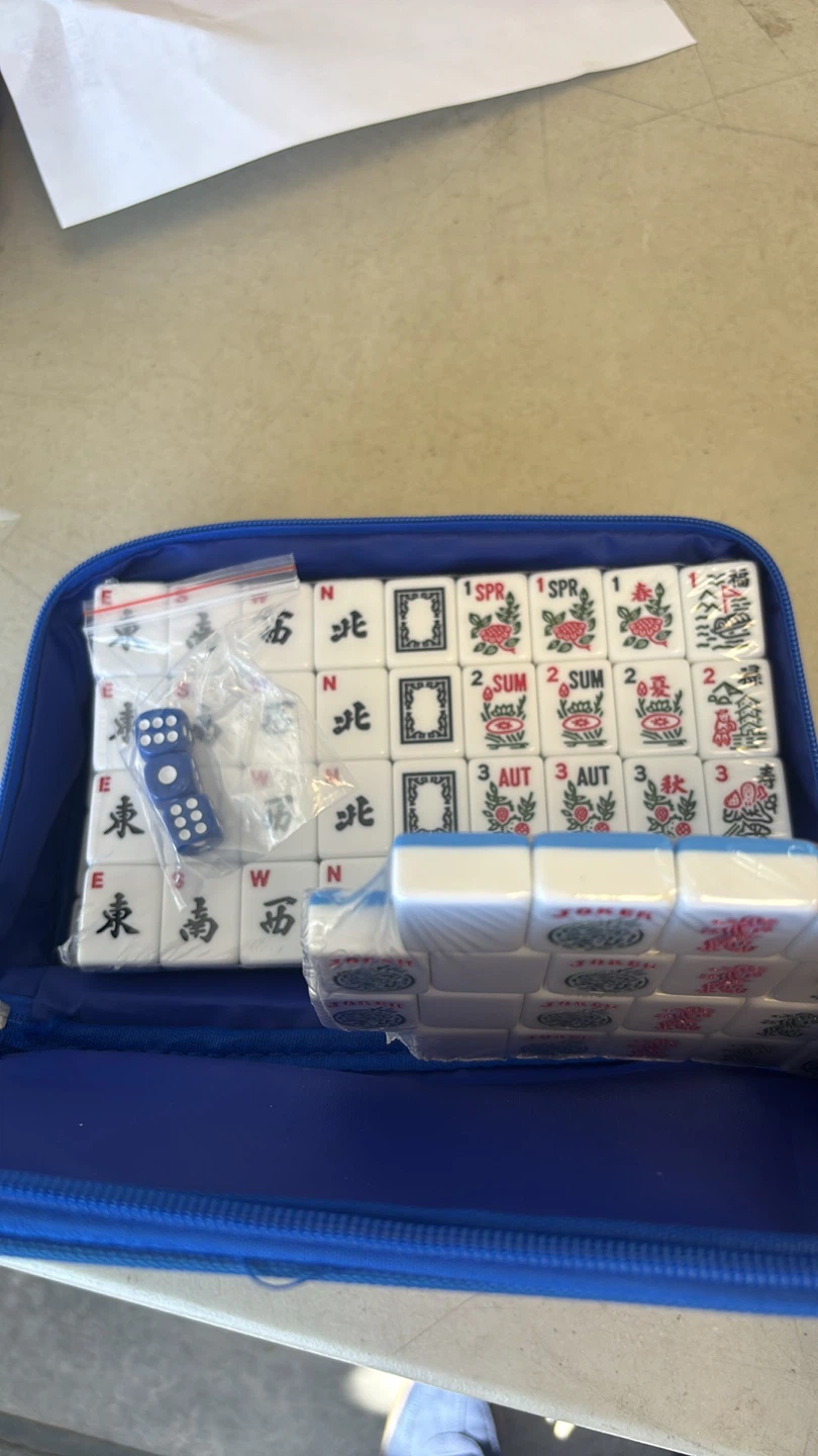 166-Tile American Mahjong Set with Blue Travel Case - photo 4