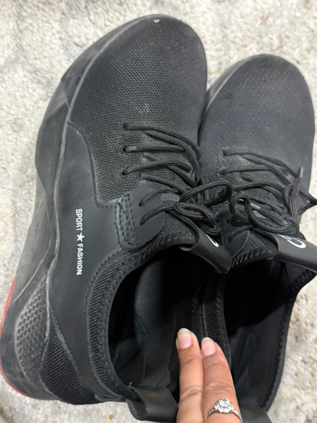 Black SPORT Fashion Sneakers - Size 41