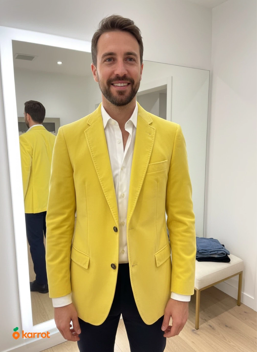 Men Velvet Blazer