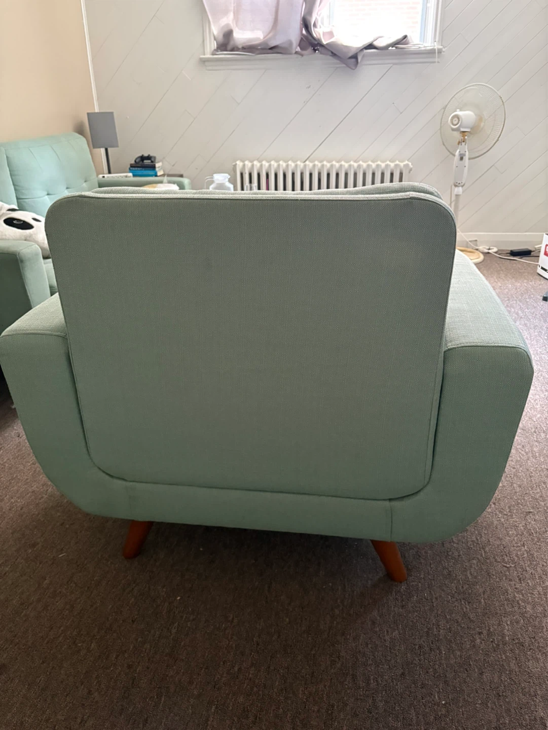 Leons Teal Sofa and Chair Set - photo 2