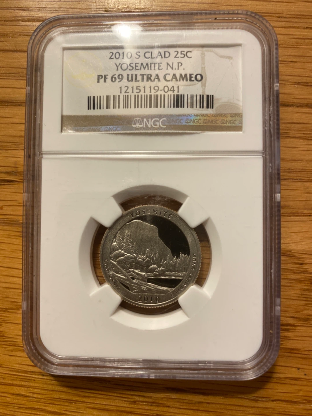 2010 S CLAD 25C Yosemite N.P. Quarter NGC PF 69 Ultra Cameo - photo 2