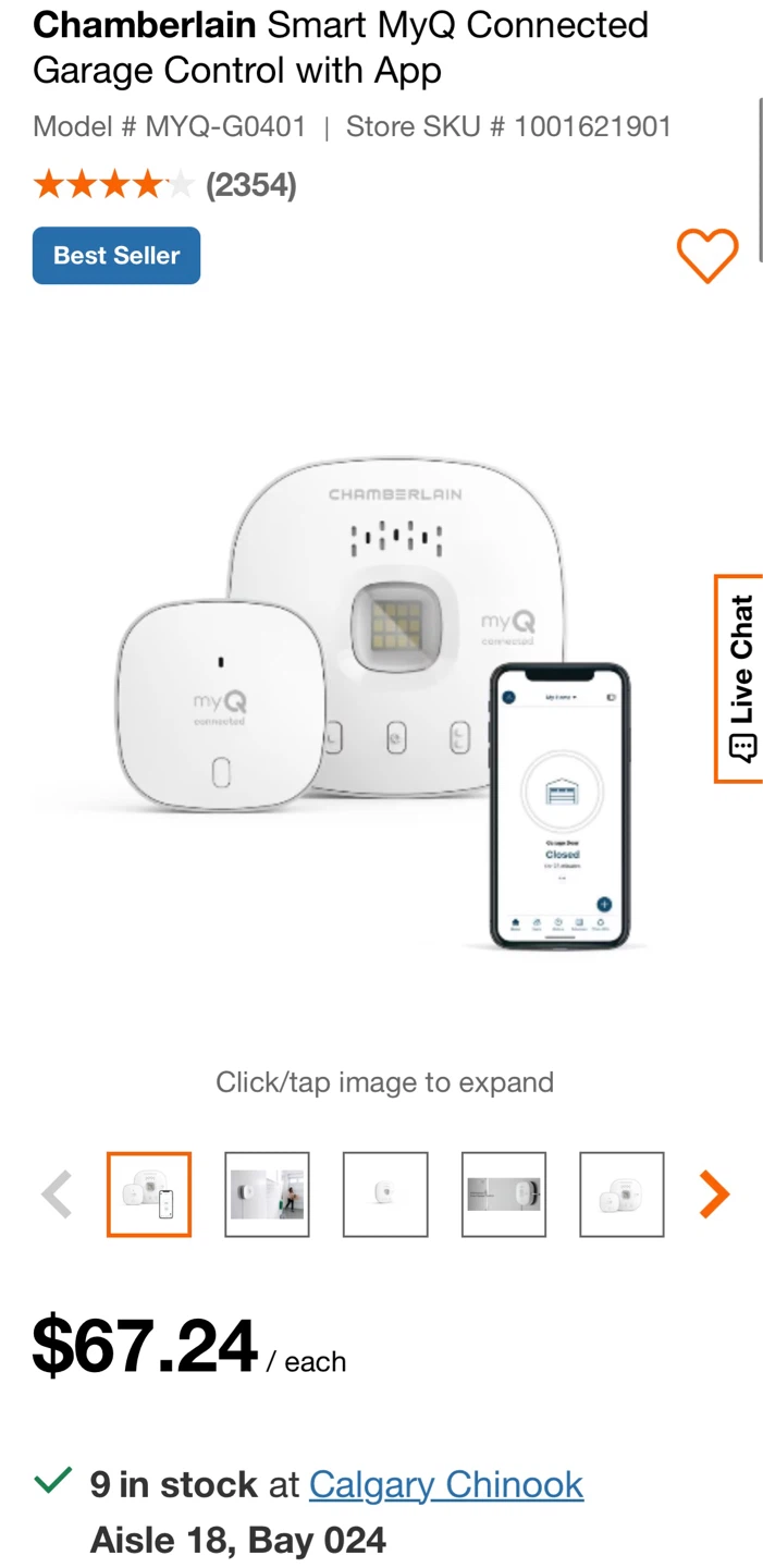 Brand New Chamberlain Smart Garage Control
