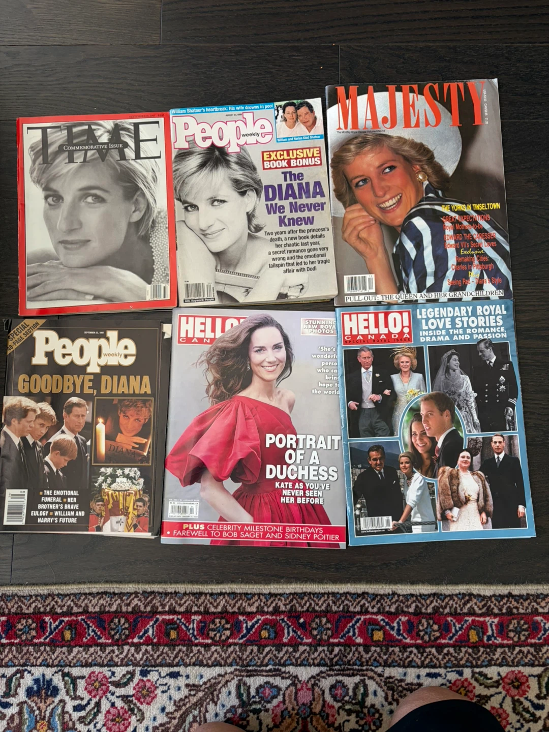 TIME, People & Majesty Magazines - Princess Diana & Royal Family