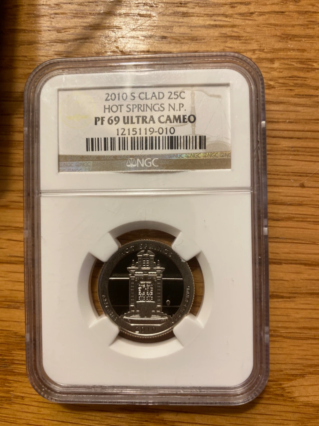 2010 S Hot Springs N.P. Quarter NGC PF 69 Ultra Cameo - photo 2