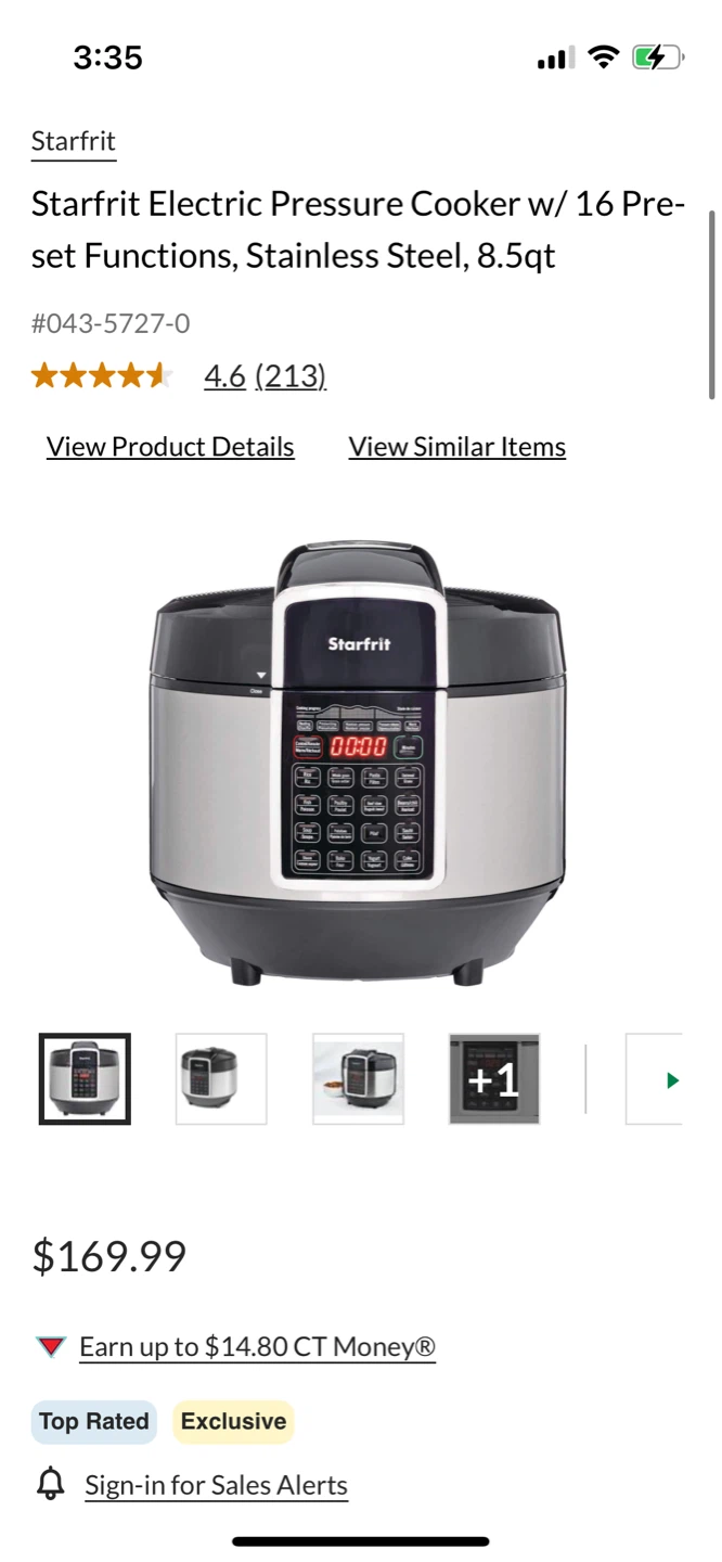Starfrit 8 Quart Electric Pressure cooker