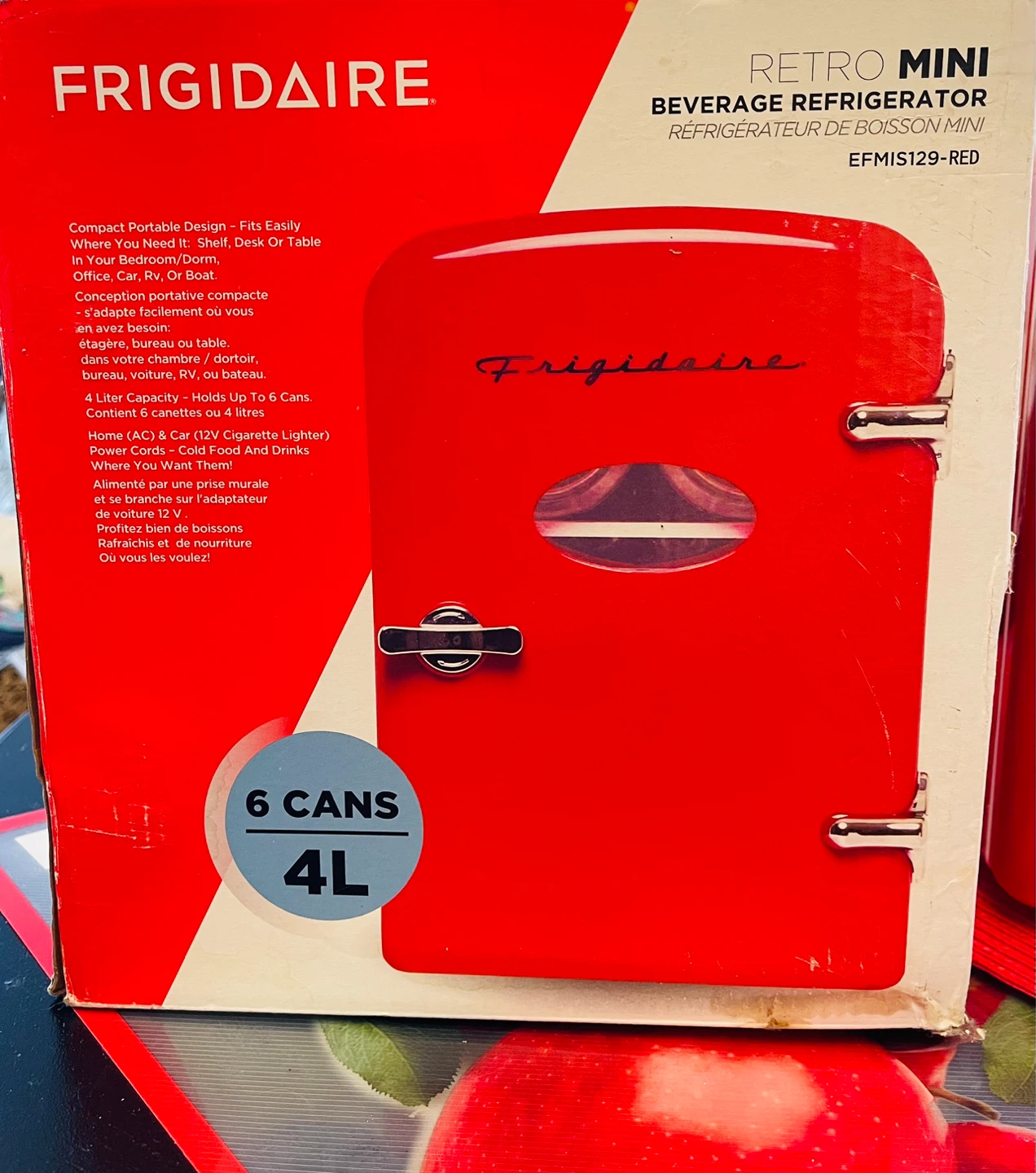 Frigidaire Retro Mini Beverage Refrigerator - Red