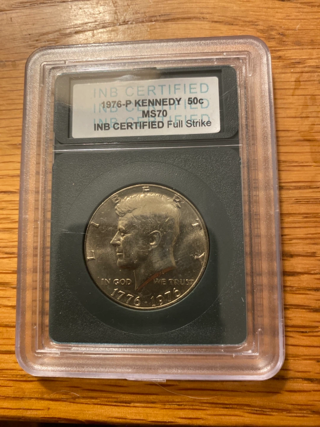 1976-P Kennedy 50c Certified MS70 Full Strike - photo 2