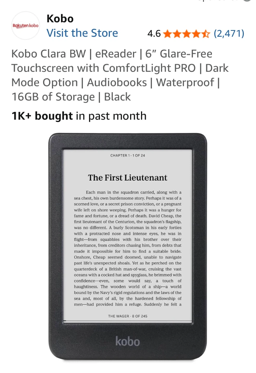 Kobo Clara BW eReader - photo 2