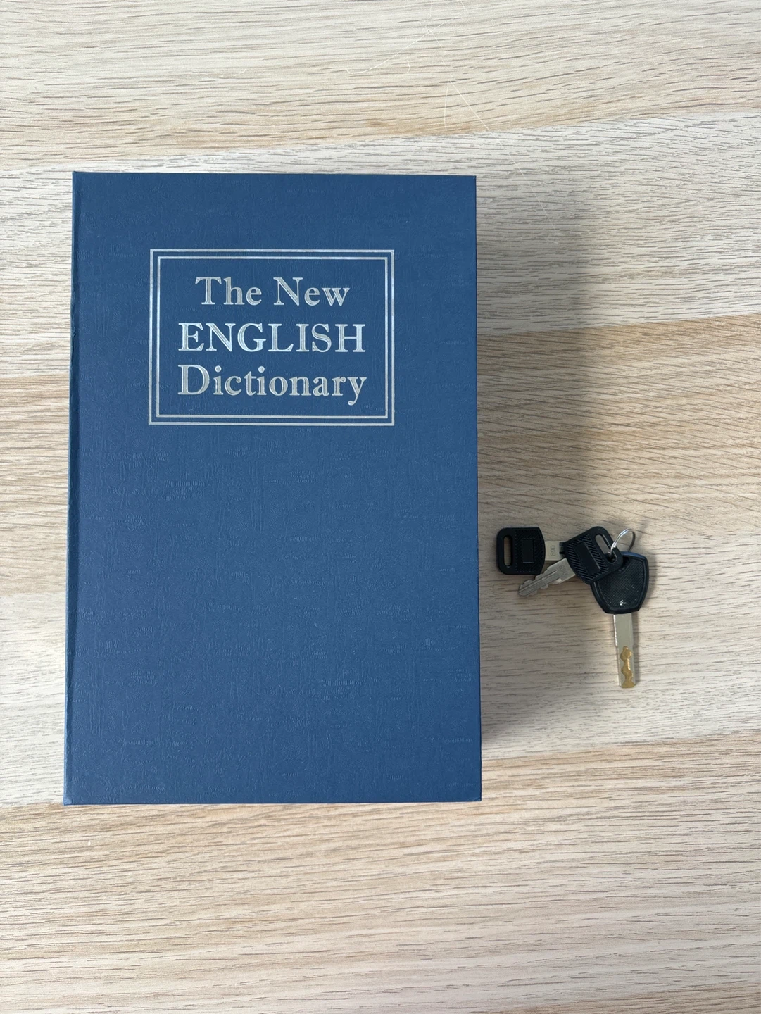 The New English Dictionary Book Safe Box with Keys