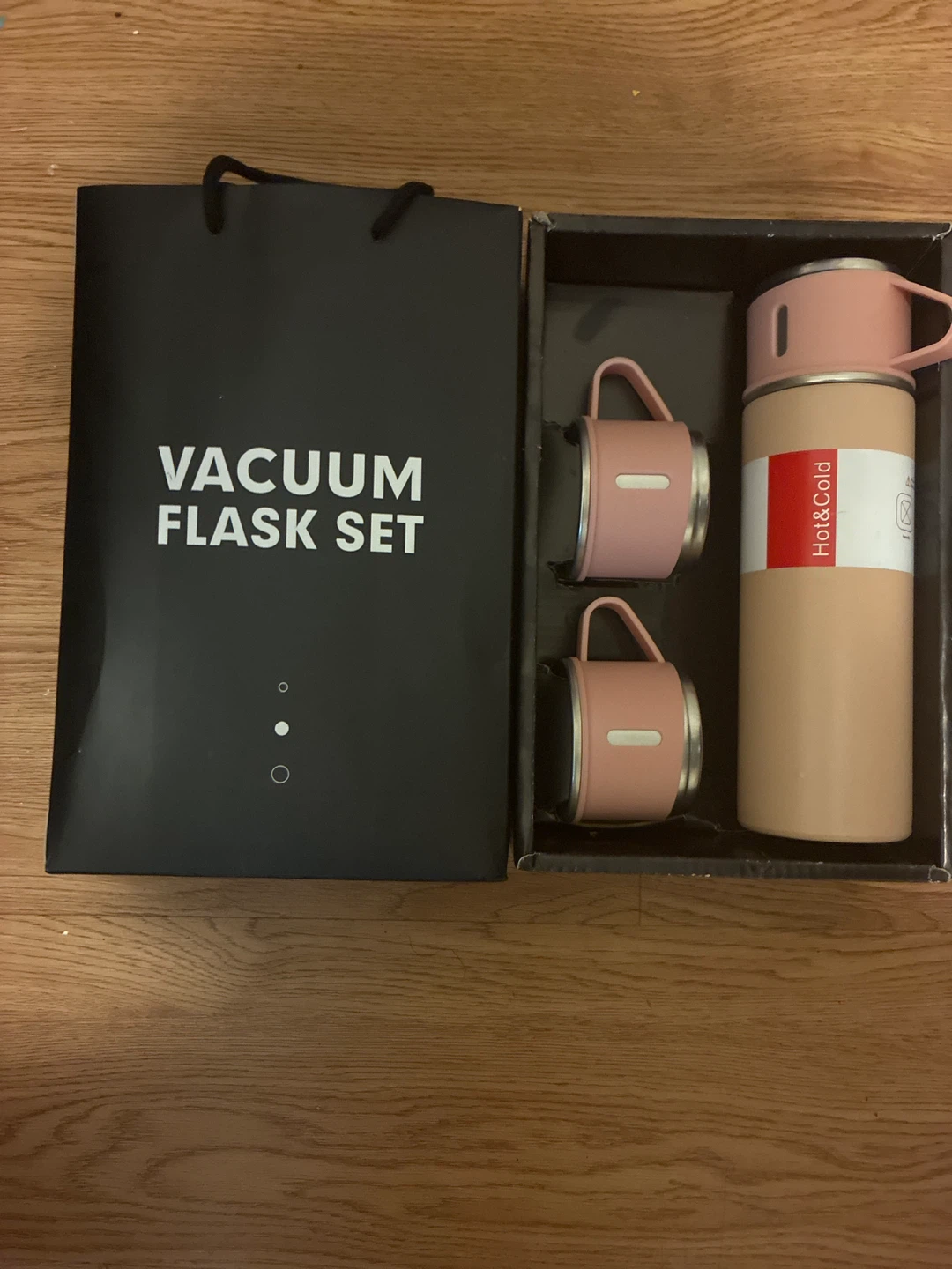 Vacuum Flask Set with 500ml Bottle and 2 Cups