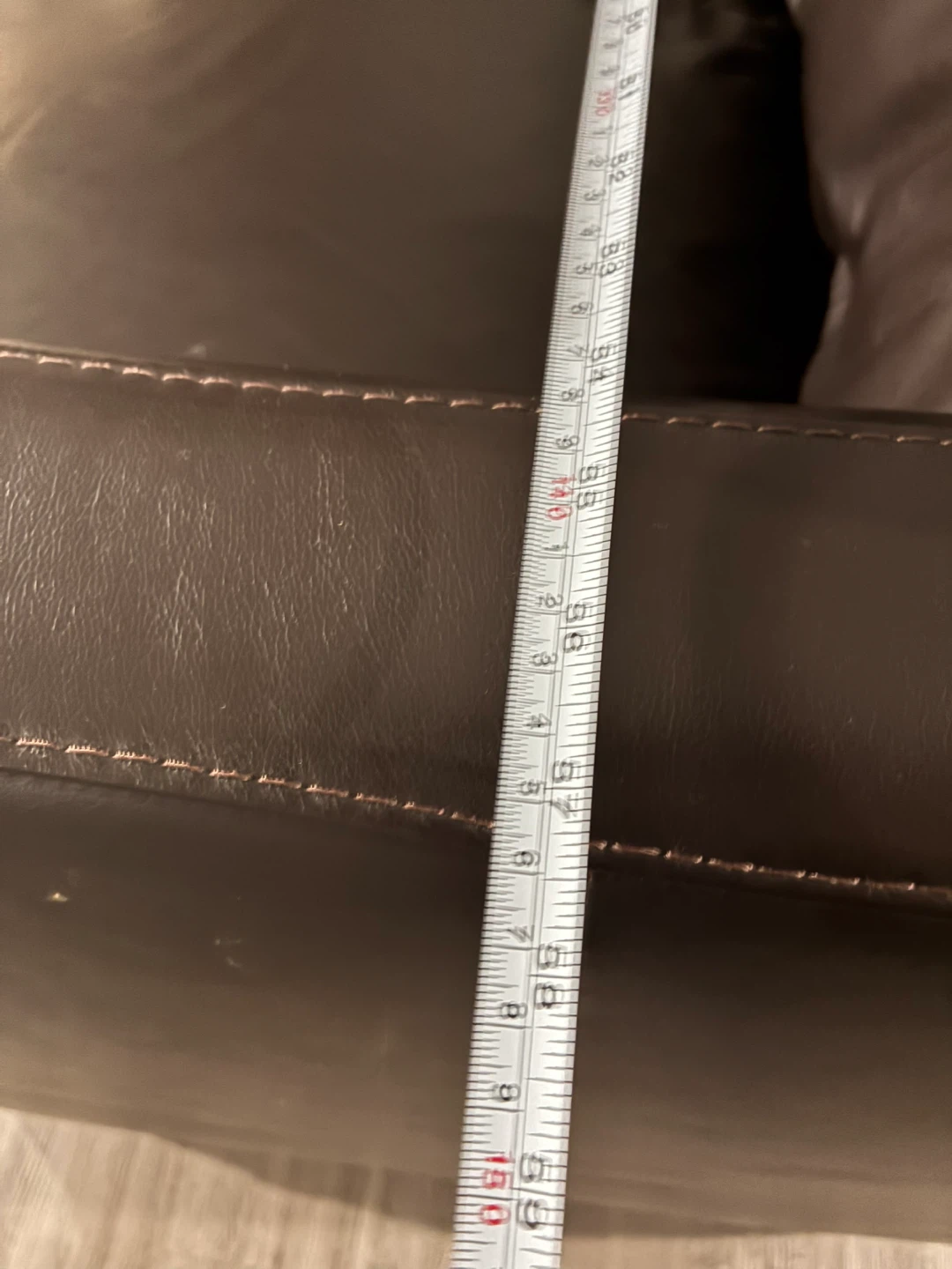 Brown Leather Sofa - photo 5