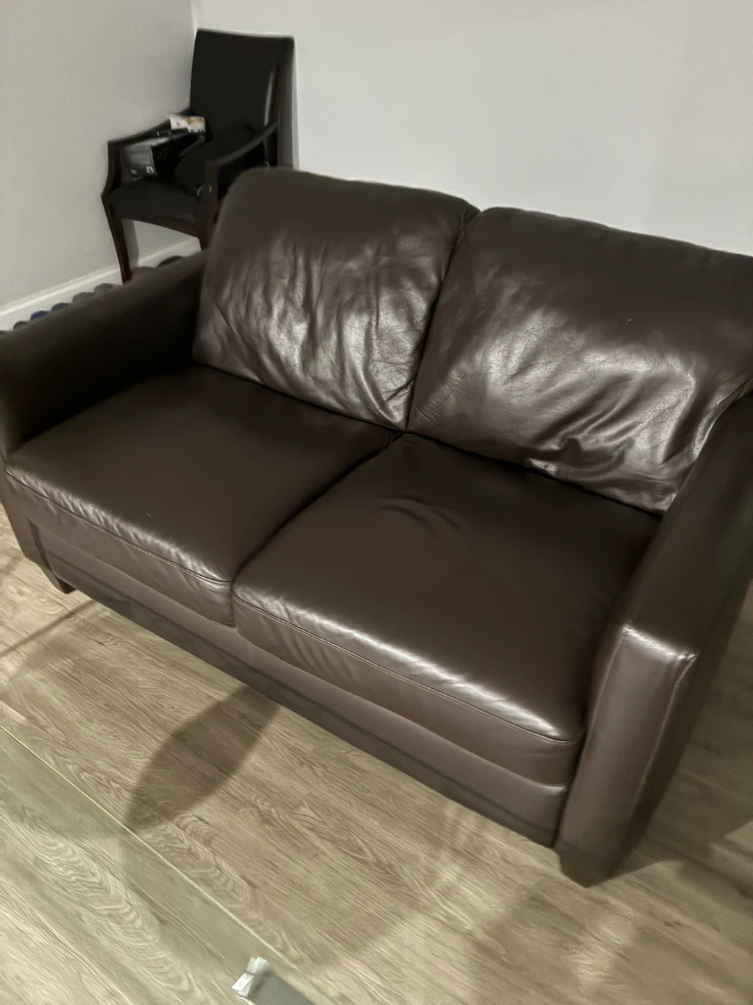 Brown Leather Sofa