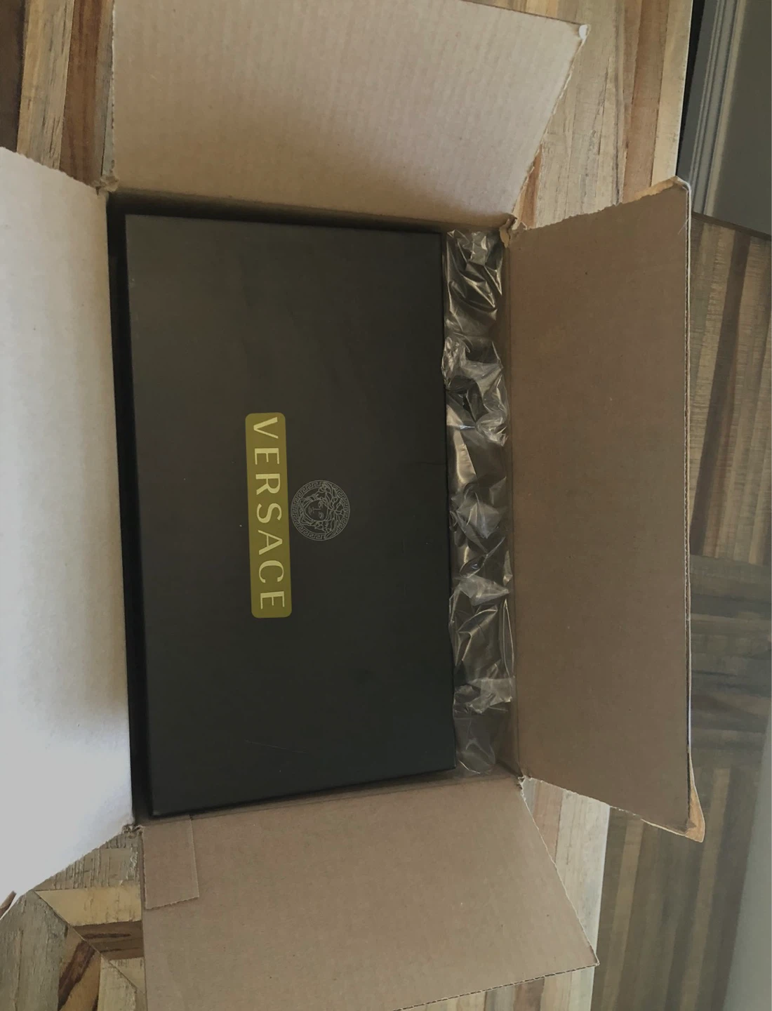 Versace Black Leather Medusa Slides - Size 36 - photo 5