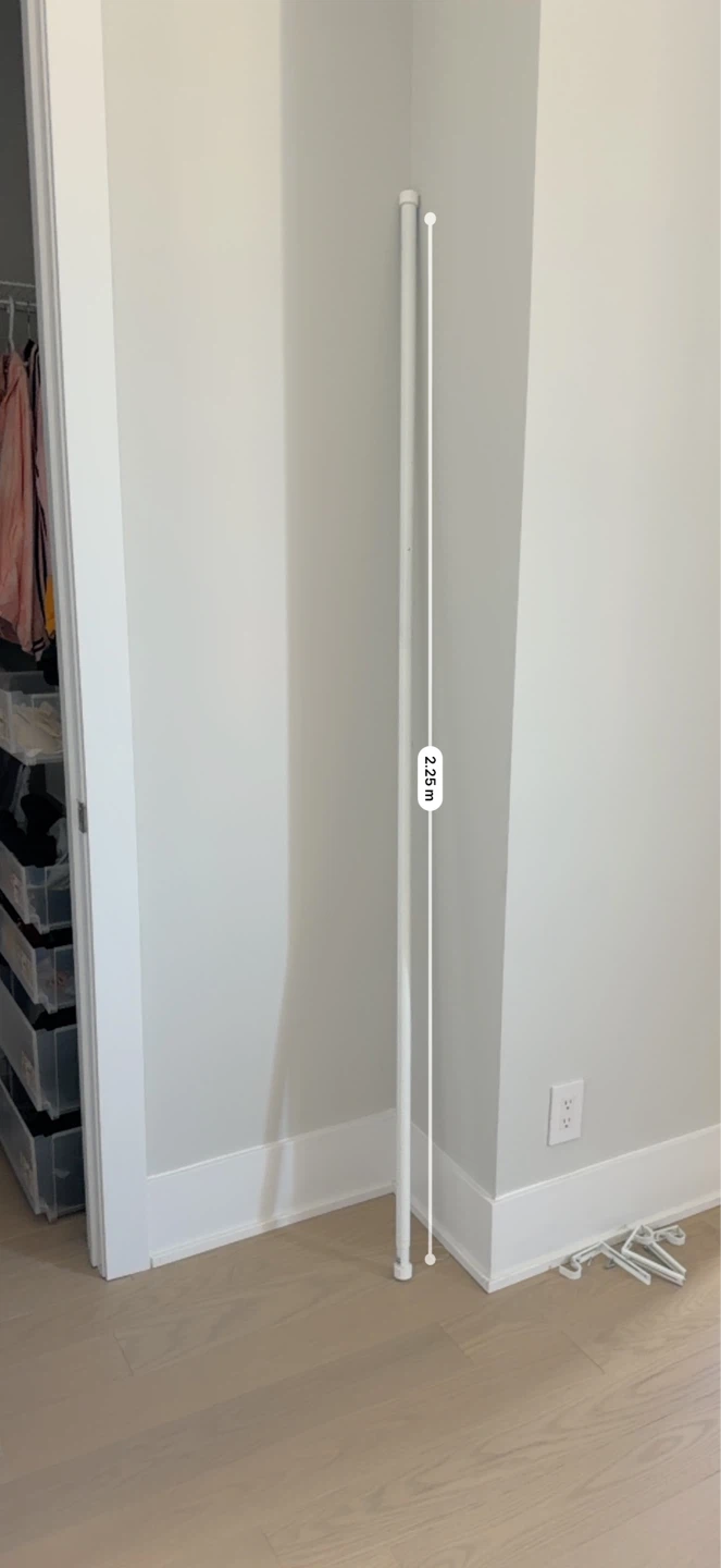 Grey Blackout Curtains with Rod and hardware - photo 4