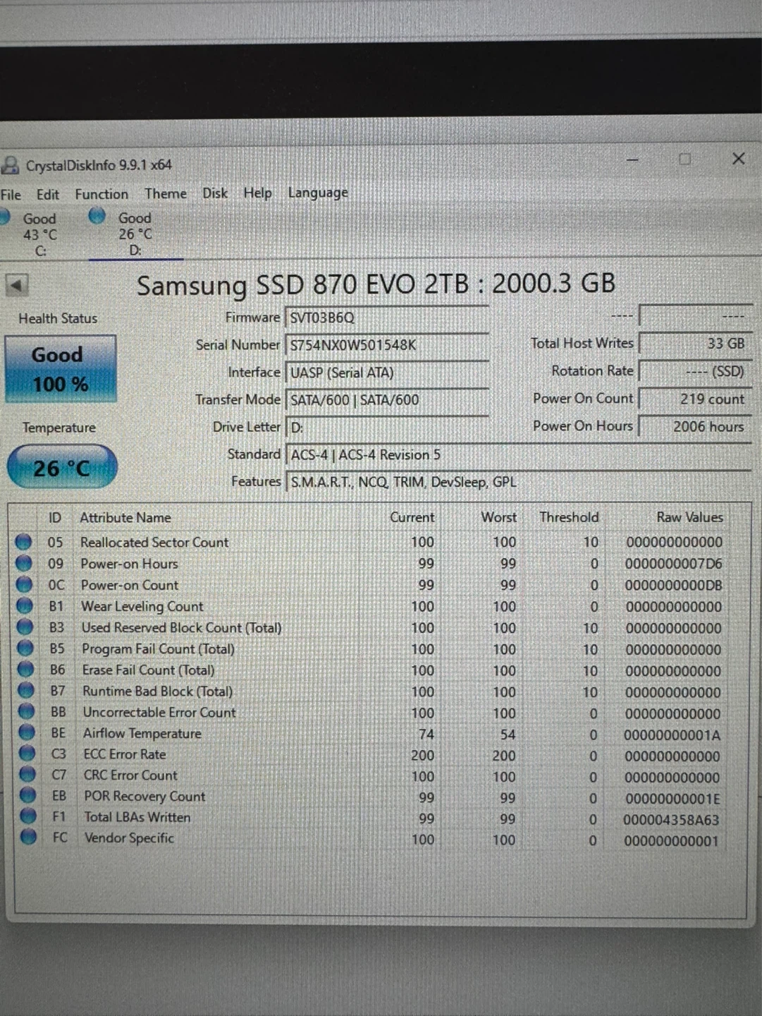 Samsung 2TB 870 EVO SSD - photo 3