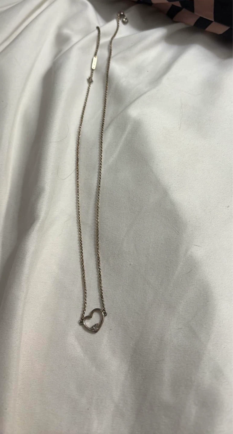 Pandora heart necklace tarnished