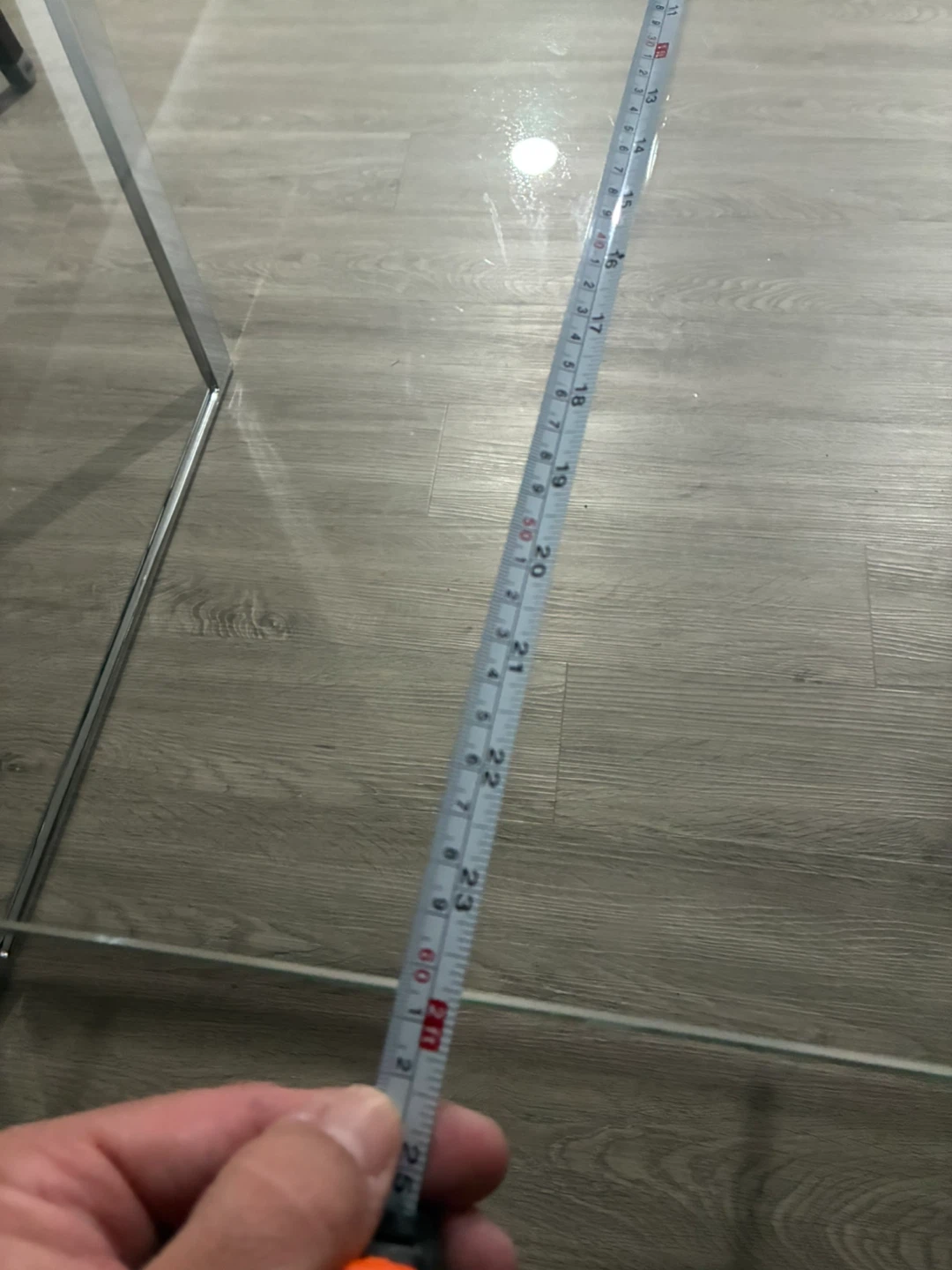 Glass center Table with Chrome Legs - photo 4