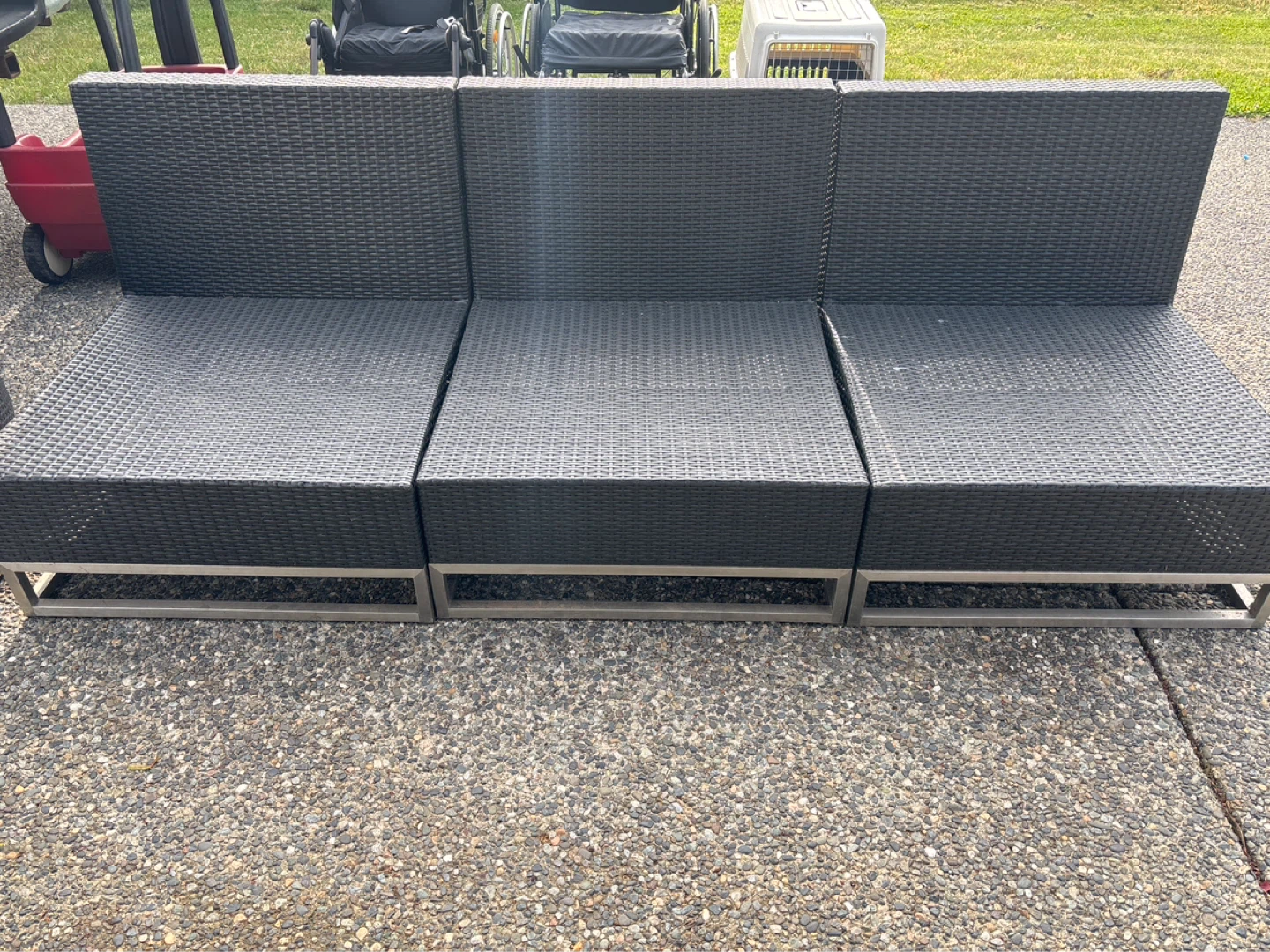 Outdoor Wicker Sectional Sofa Set
