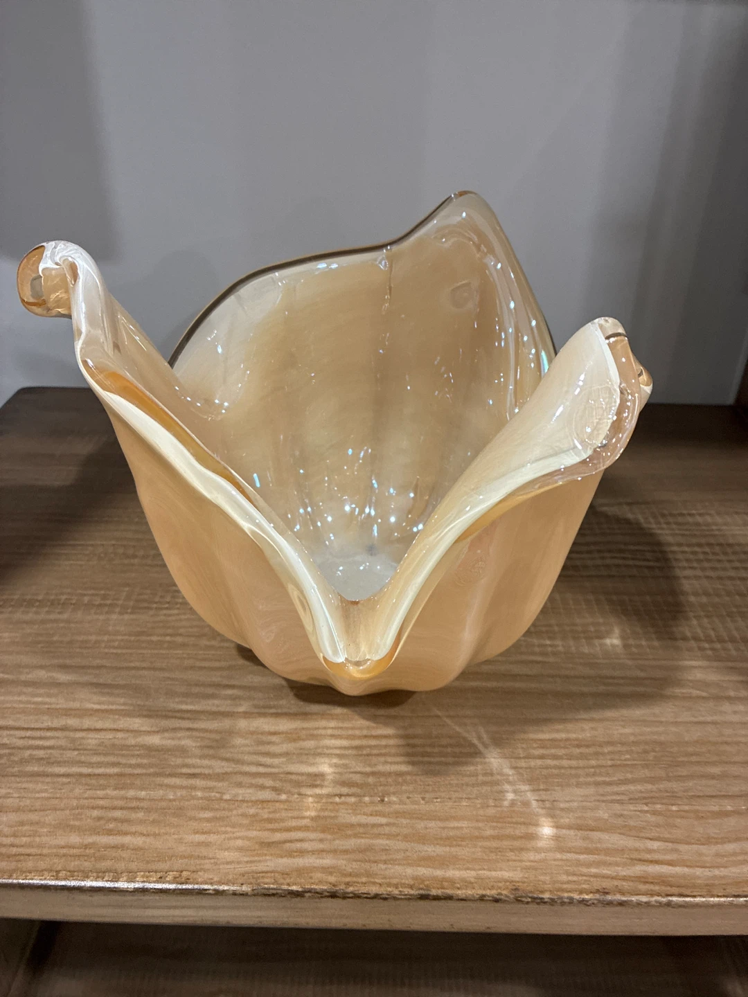 White Cristal Glass Bowl - Made in Italy - photo 2