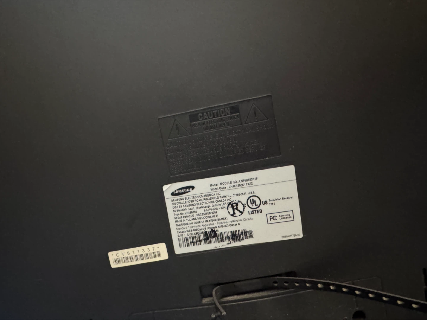 Samsung Flat Screen TV LN40B610A1F - photo 4