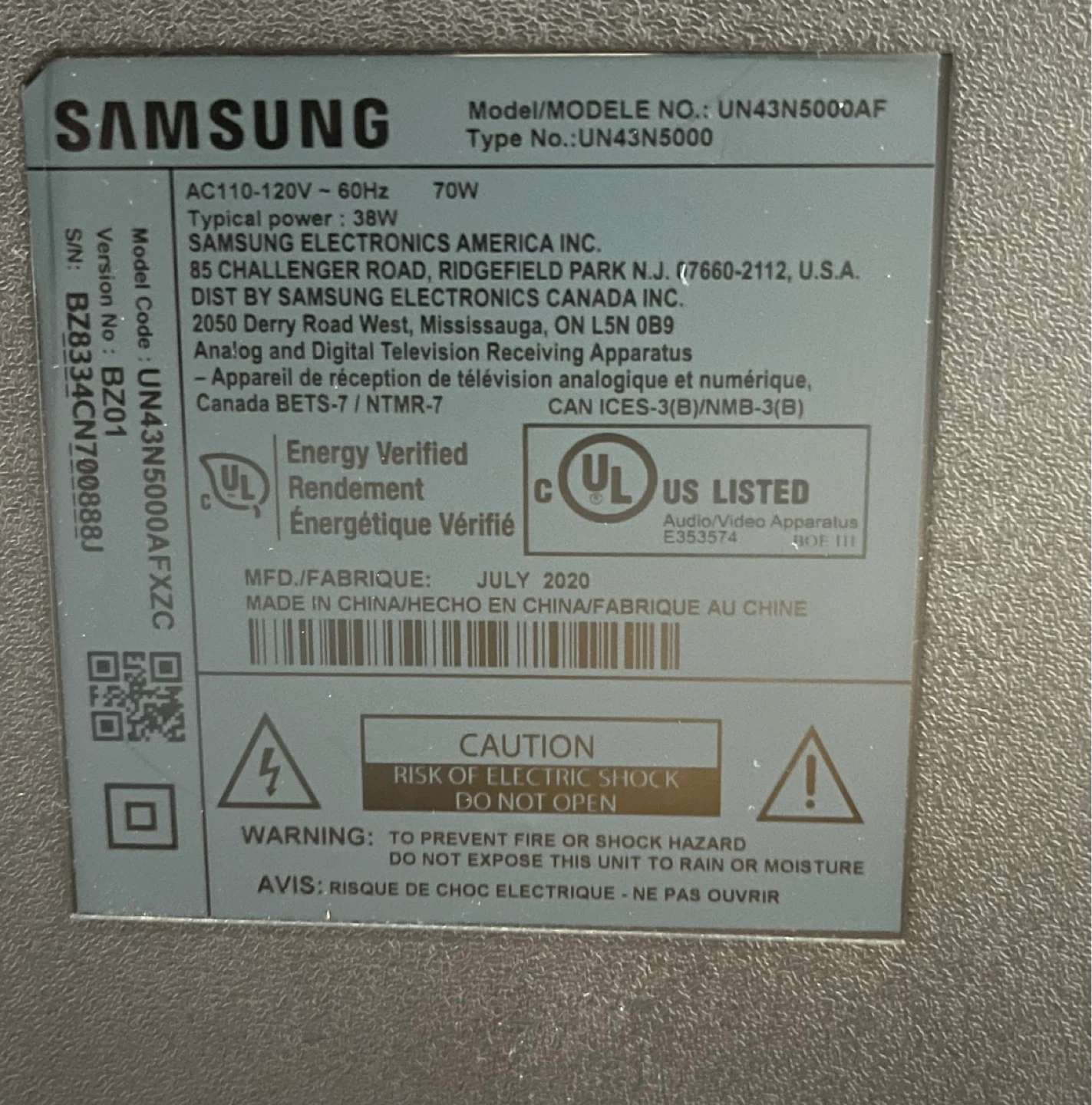 Samsung 43 Inch LED TV - photo 2