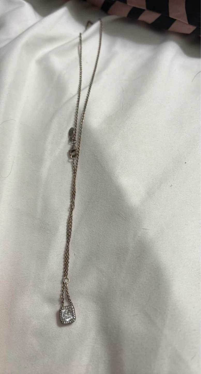 Pandora halo necklace tarnished