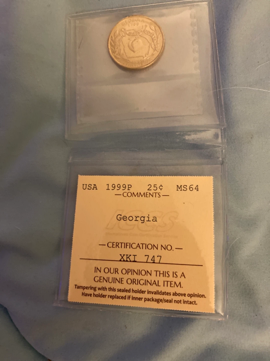 2000 P Georgia State Quarter